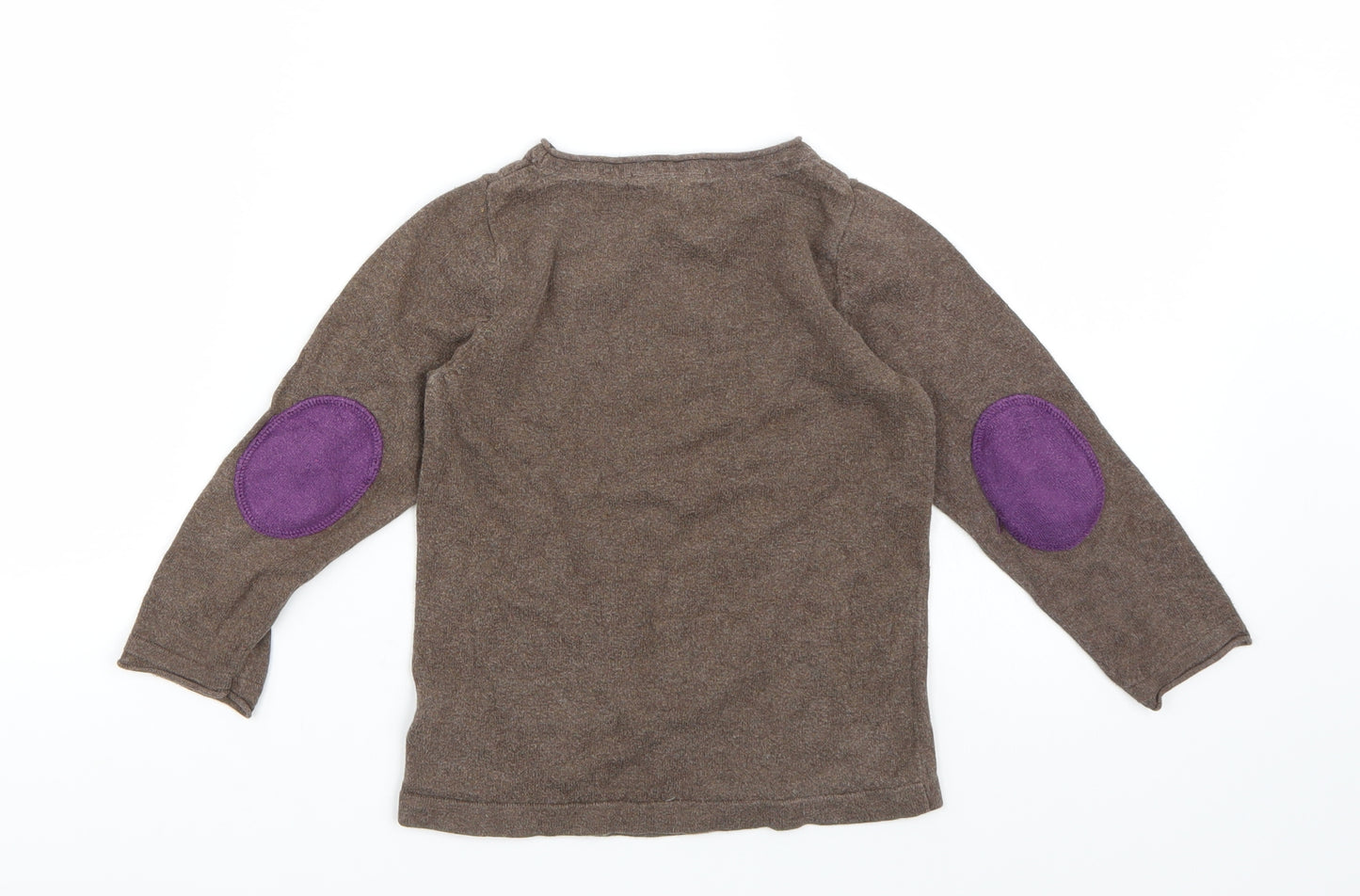 H&M Girls Brown   Pullover Jumper Size 2-3 Years