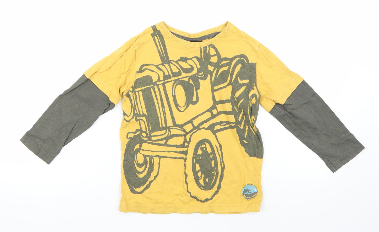 NEXT Boys Yellow   Basic T-Shirt Size 2-3 Years
