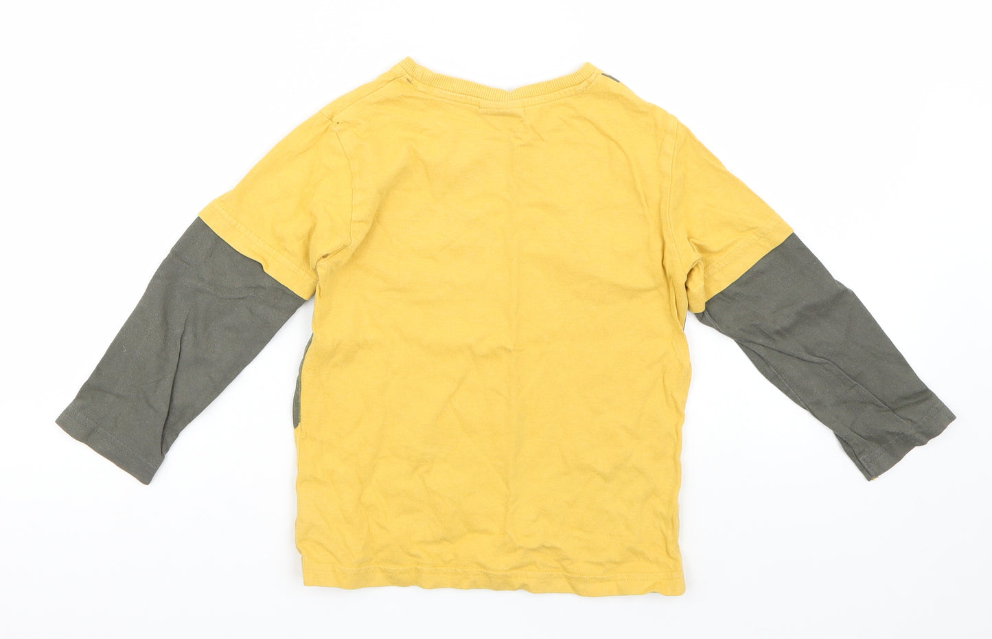 NEXT Boys Yellow   Basic T-Shirt Size 2-3 Years