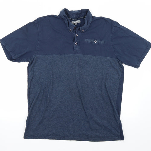 Studio Mens Blue    Polo Size L