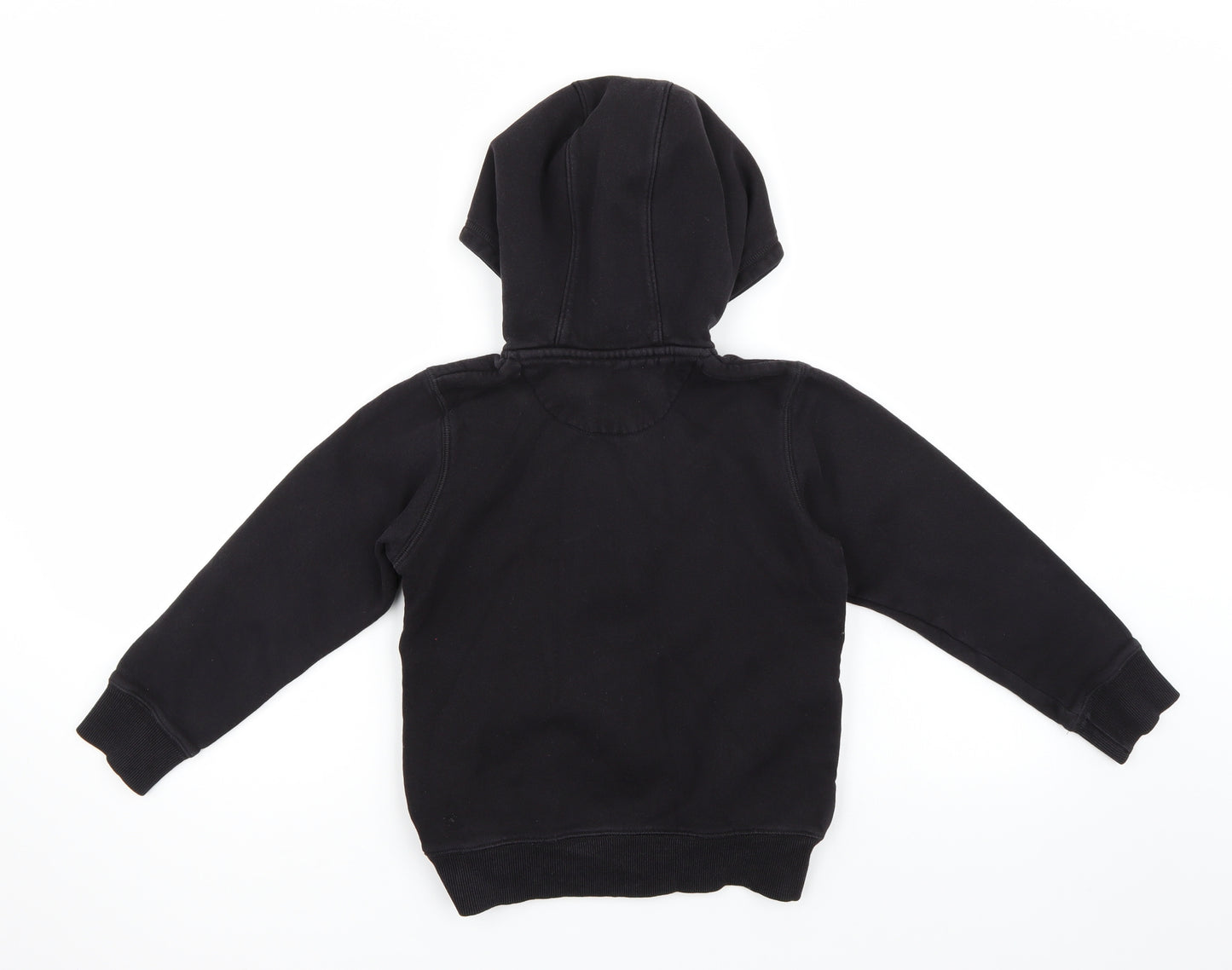 Matalan Boys Black   Full Zip Hoodie Size 8 Years