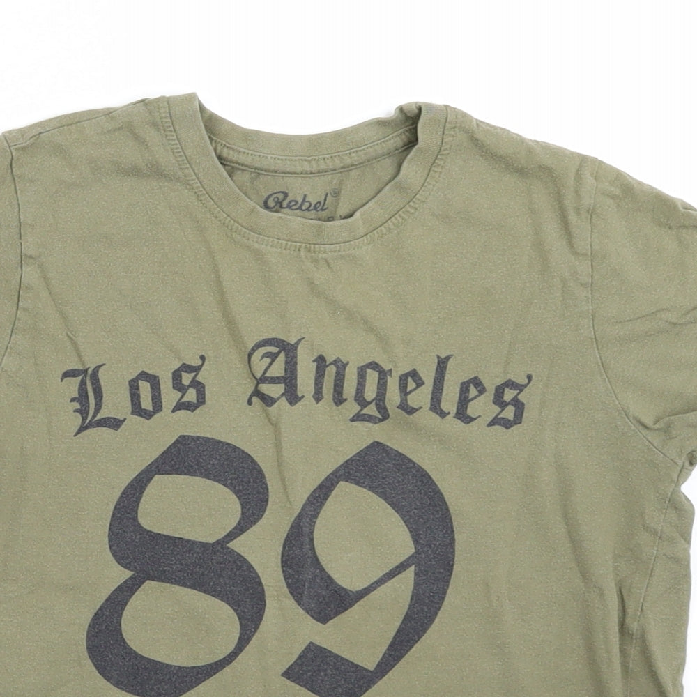 Primark Girls Green   Basic T-Shirt Size 6-7 Years