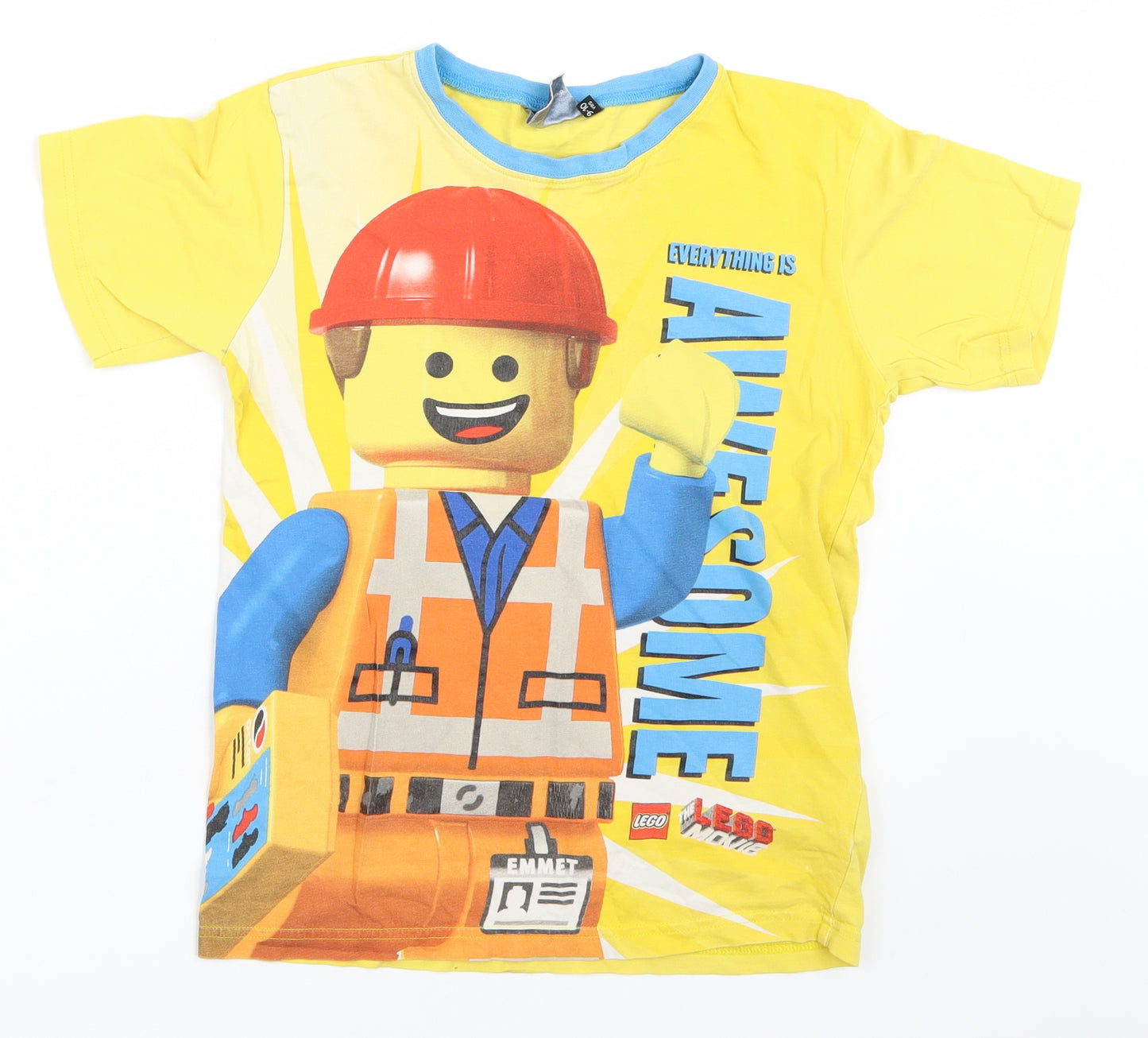 Debenhams Boys Yellow   Basic T-Shirt Size 7-8 Years