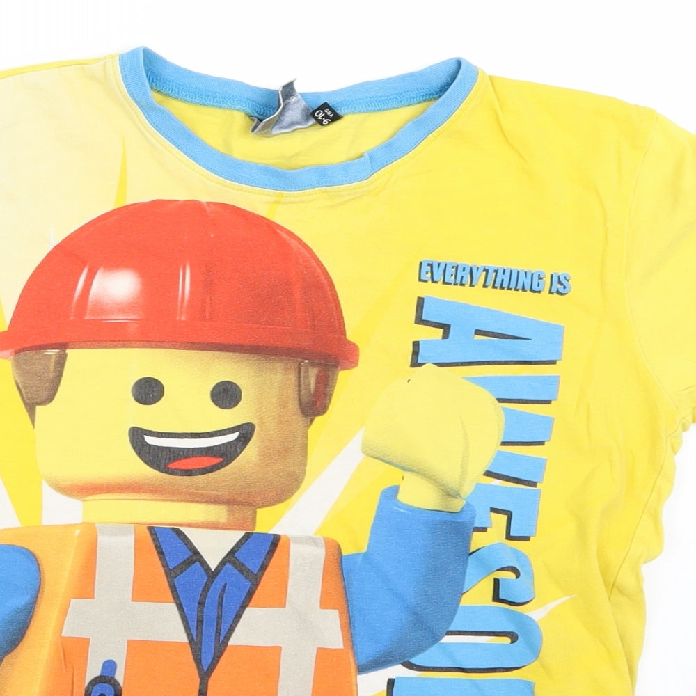 Debenhams Boys Yellow   Basic T-Shirt Size 7-8 Years