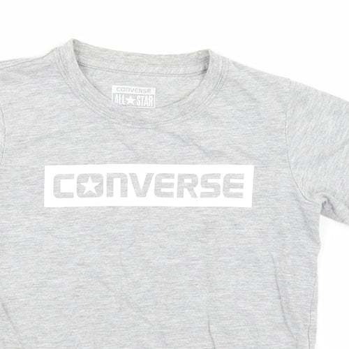 Converse Girls Grey   Basic T-Shirt Size 5-6 Years