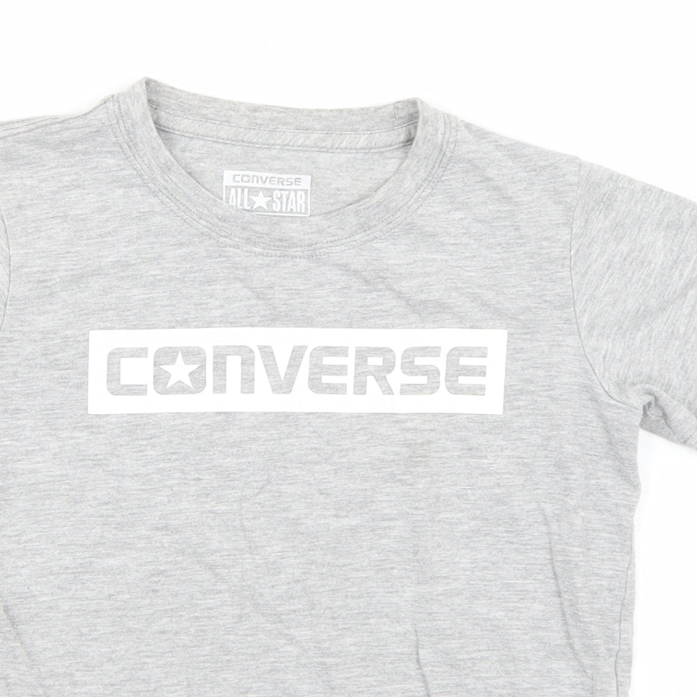 Converse Girls Grey   Basic T-Shirt Size 5-6 Years
