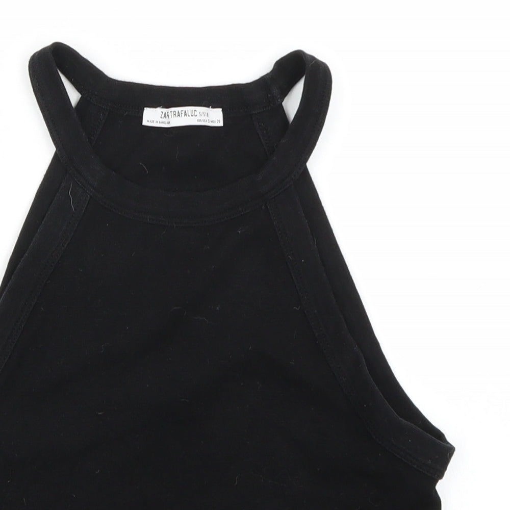 Zara Womens Black   Basic Tank Size S