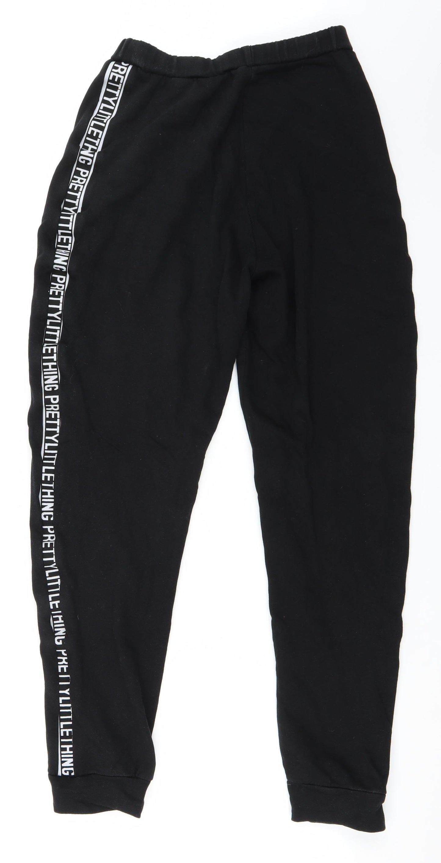 pretty little Thing Womens Black   Jogger Trousers Size 10 L30 in