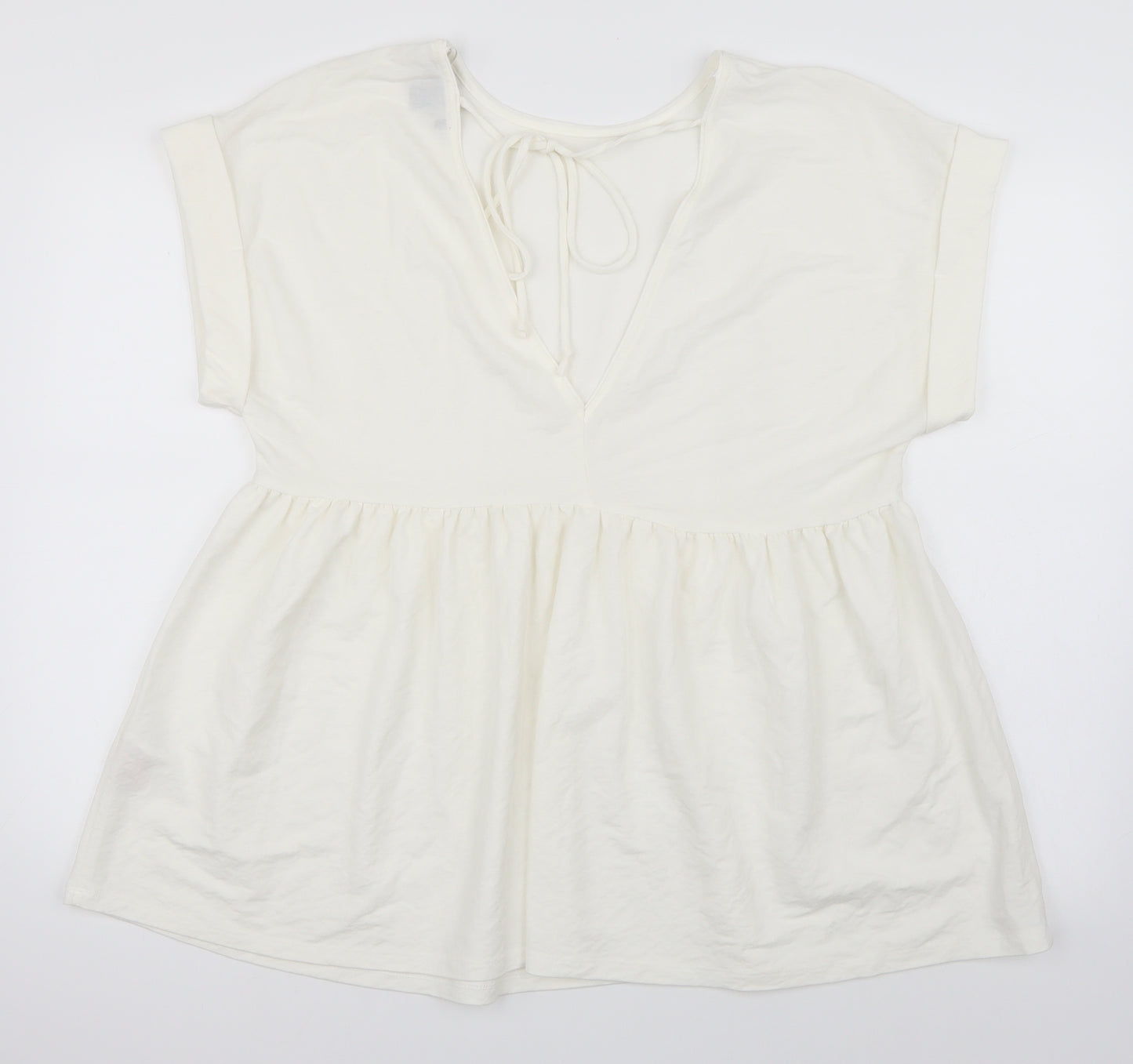 Primark Womens White   Basic T-Shirt Size 12