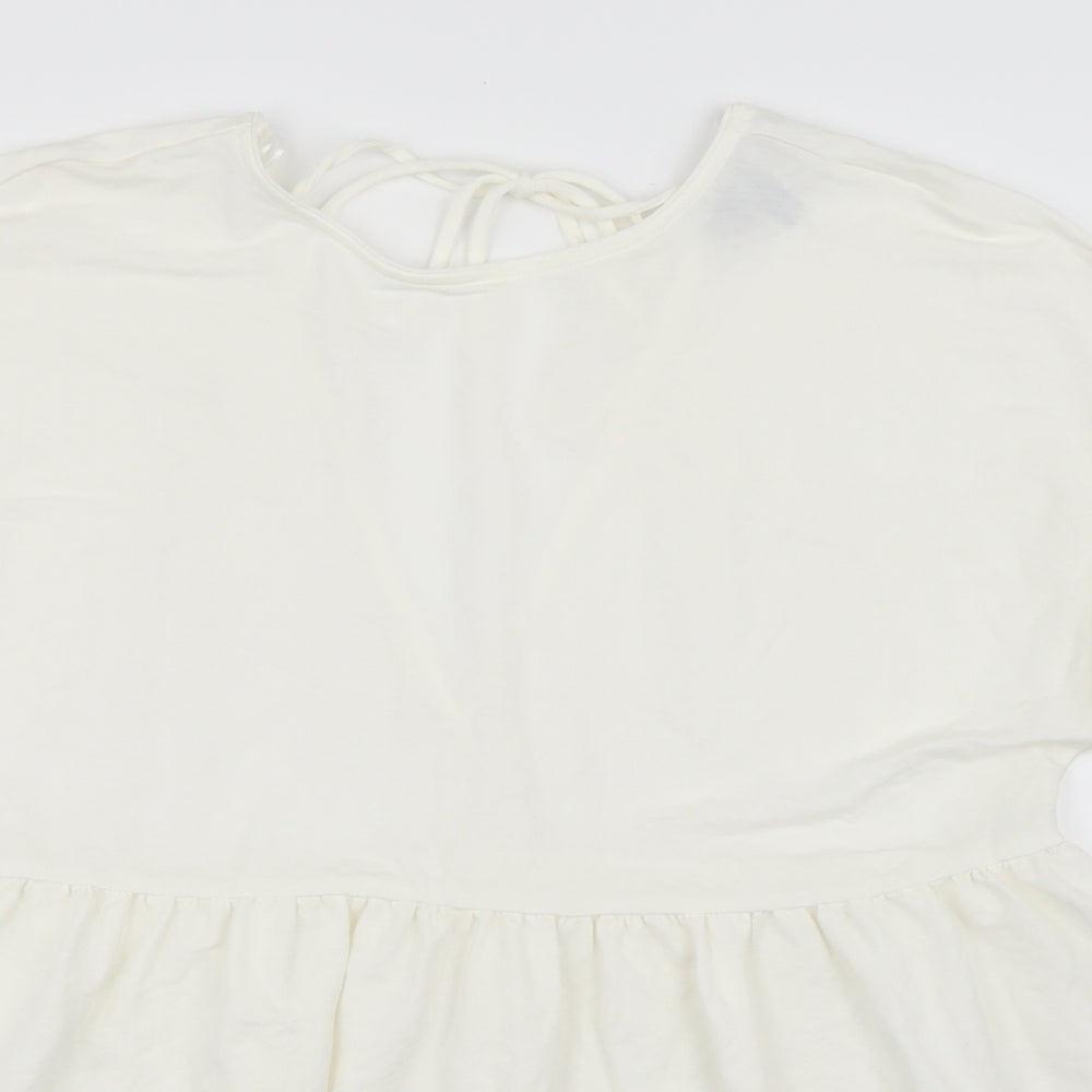 Primark Womens White   Basic T-Shirt Size 12