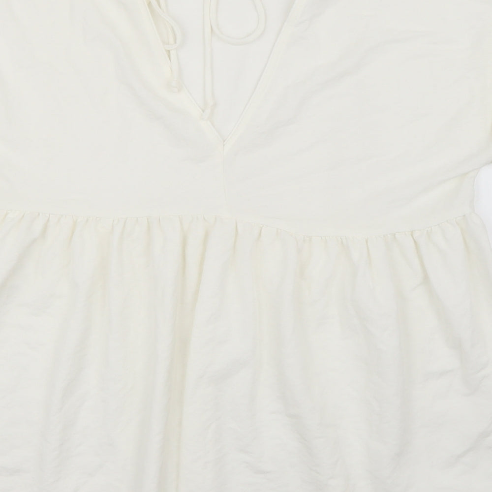 Primark Womens White   Basic T-Shirt Size 12