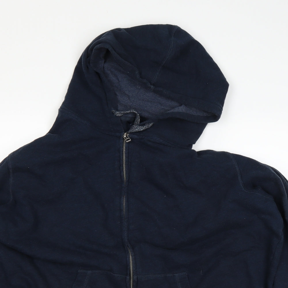 George Mens Blue   Full Zip Hoodie Size XL