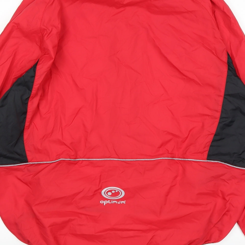 Optimum Mens Red   Rain Coat Coat Size M