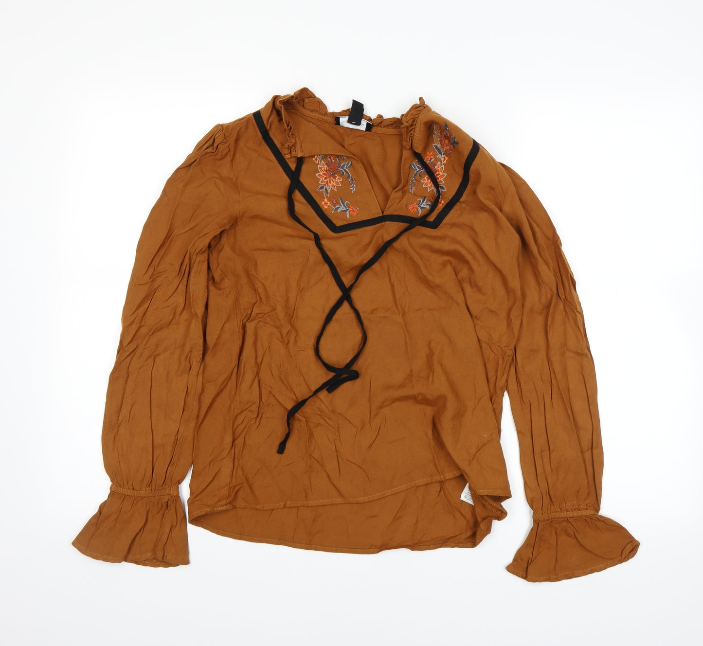 New Look Womens Brown   Basic T-Shirt Size 10