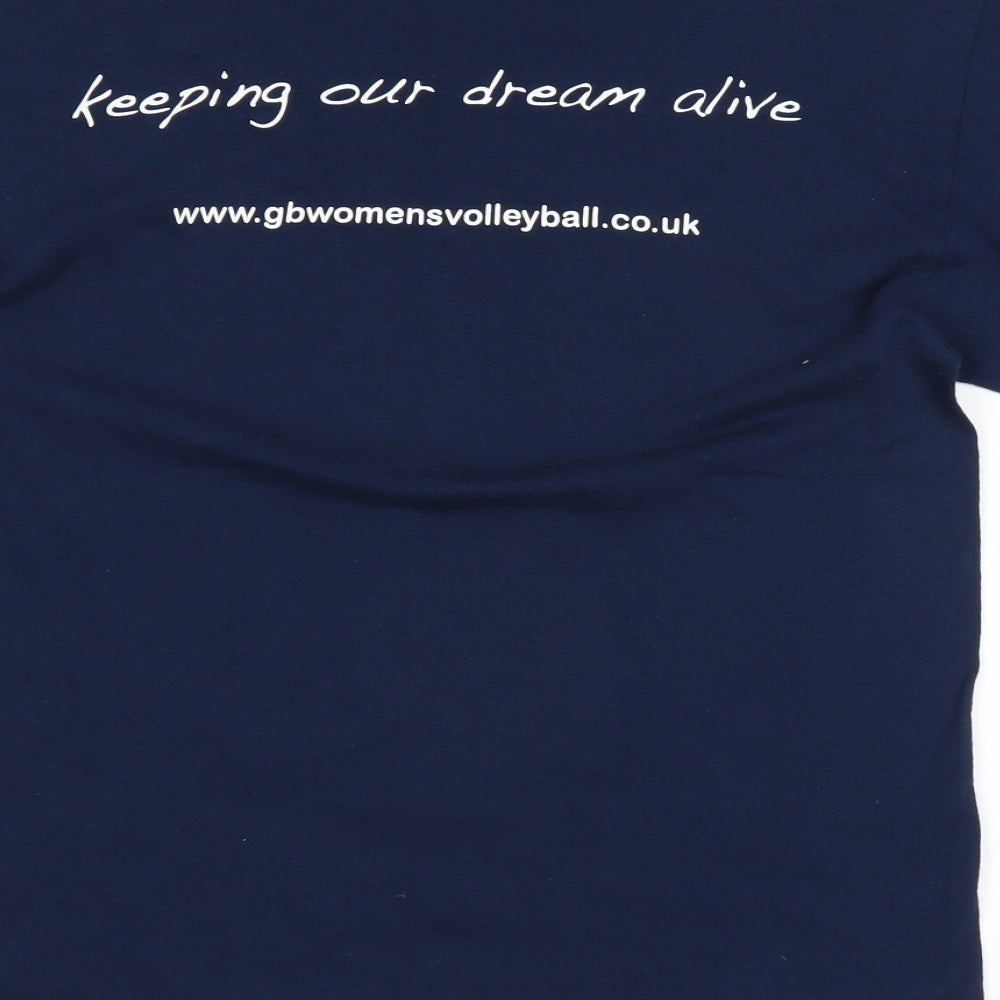 Gilden Mens Blue    T-Shirt Size M