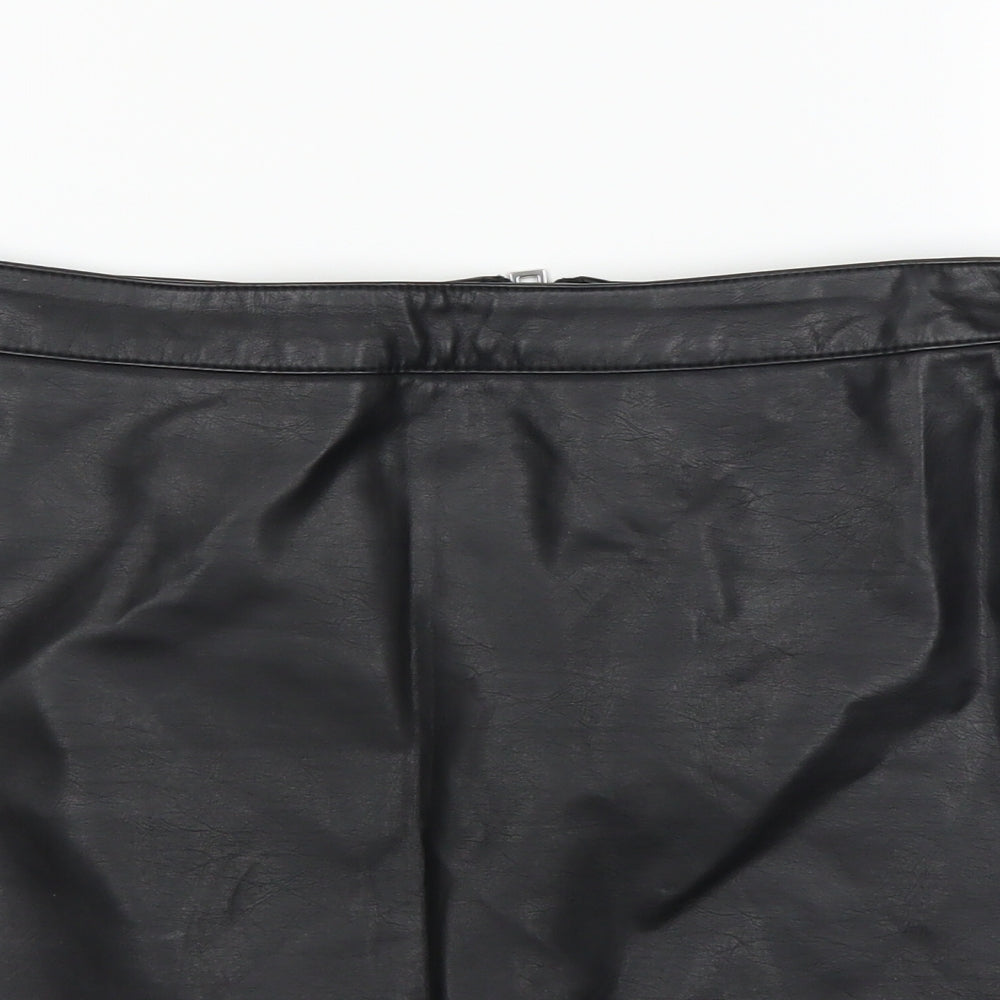 Dorothy Perkins Womens Black   A-Line Skirt Size 8
