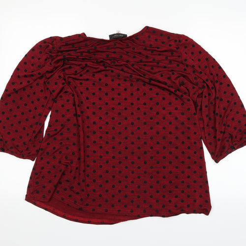 Presence Womens Red   Basic T-Shirt Size 16