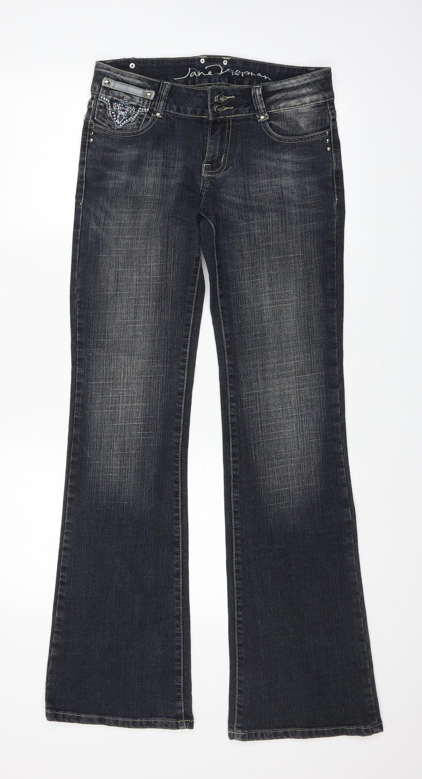Preworn Womens Blue   Bootcut Jeans Size 10 L32 in