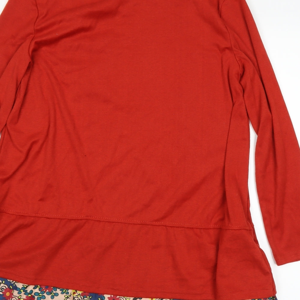 Preworn Womens Orange   Basic T-Shirt Size XL