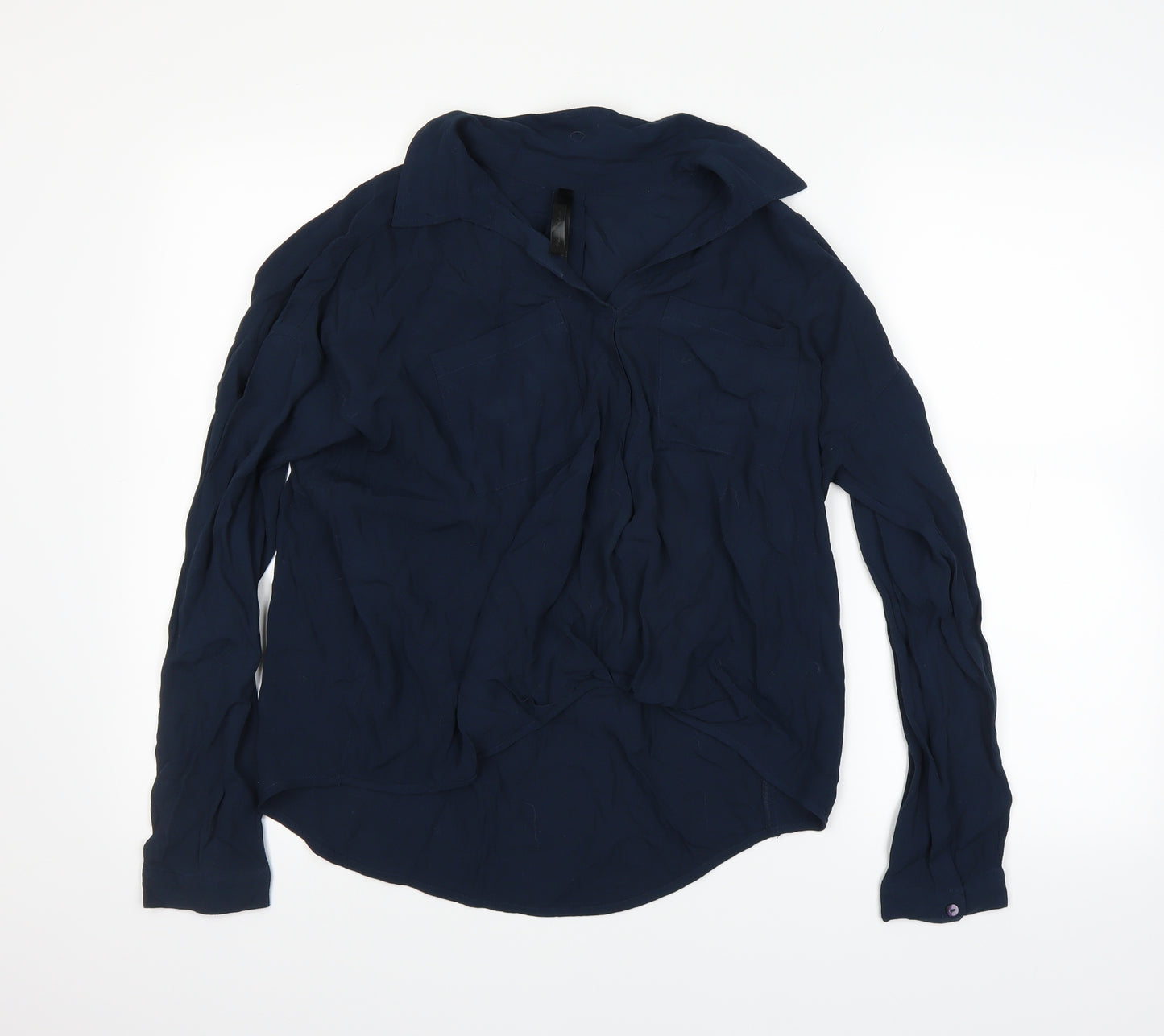 Preworn Womens Blue   Basic Button-Up Size M