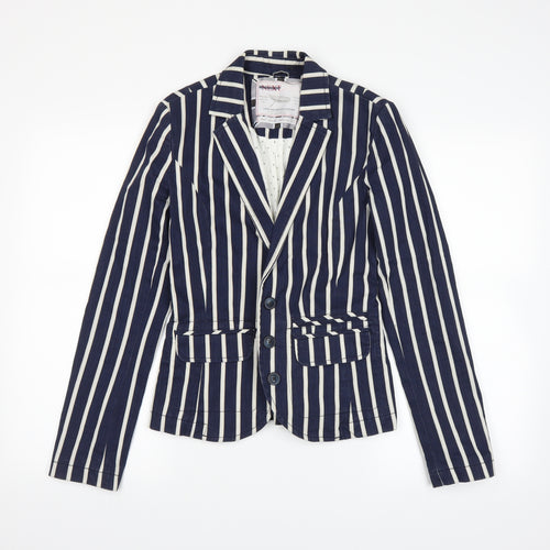NEXT Womens Blue Striped  Jacket  Size 8