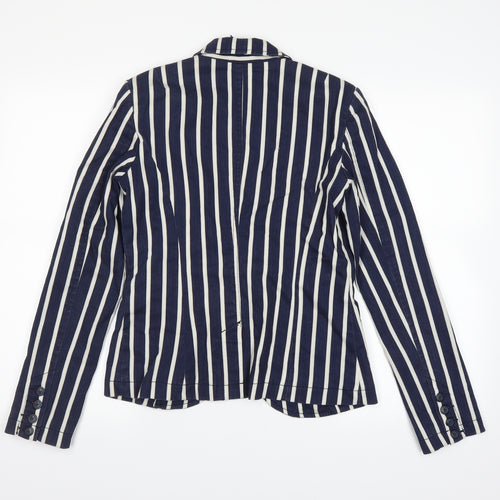 NEXT Womens Blue Striped  Jacket  Size 8