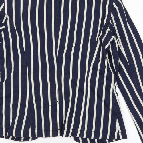NEXT Womens Blue Striped  Jacket  Size 8