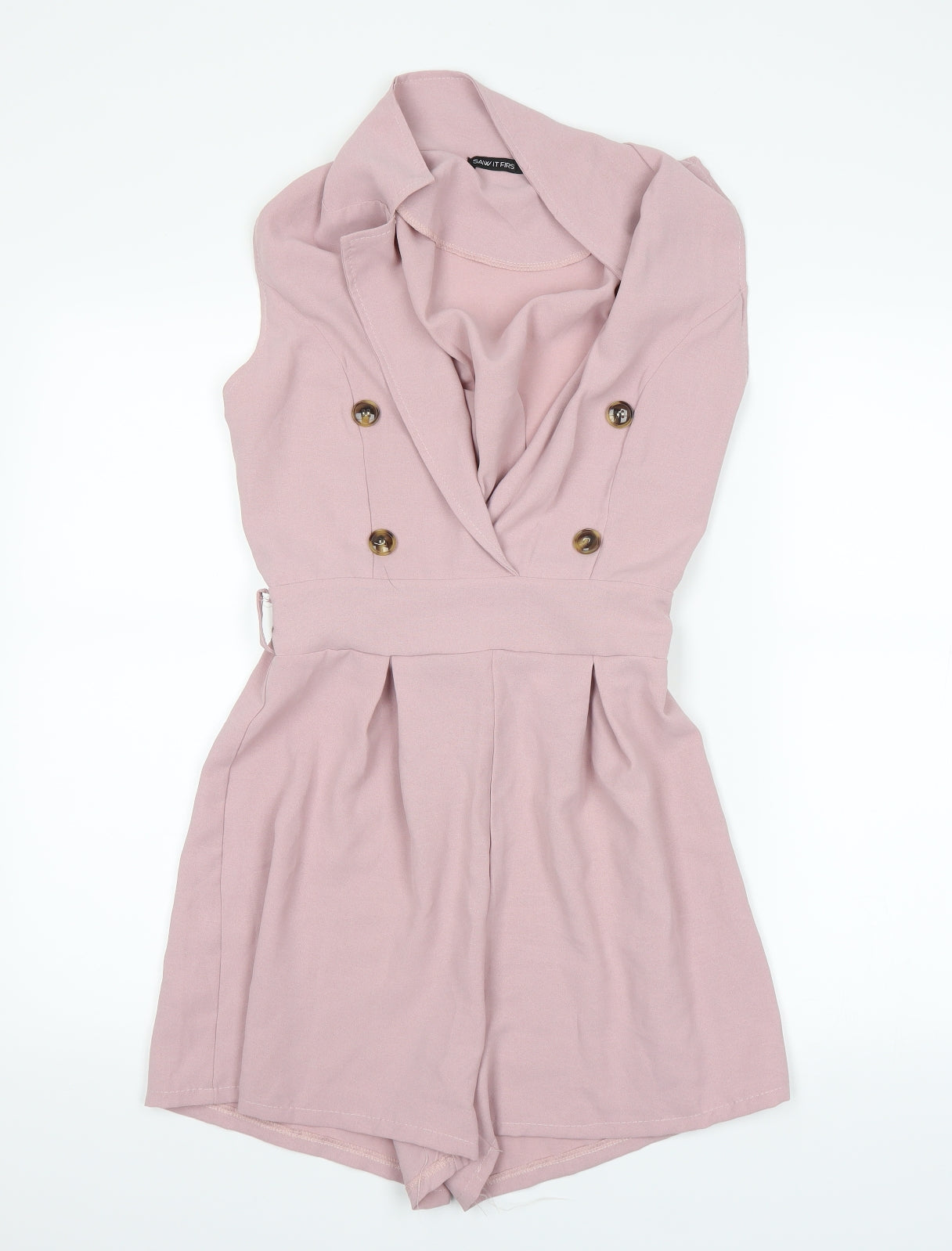 I SAW IT FIRST Womens Pink   Bodysuit One-Piece Size L