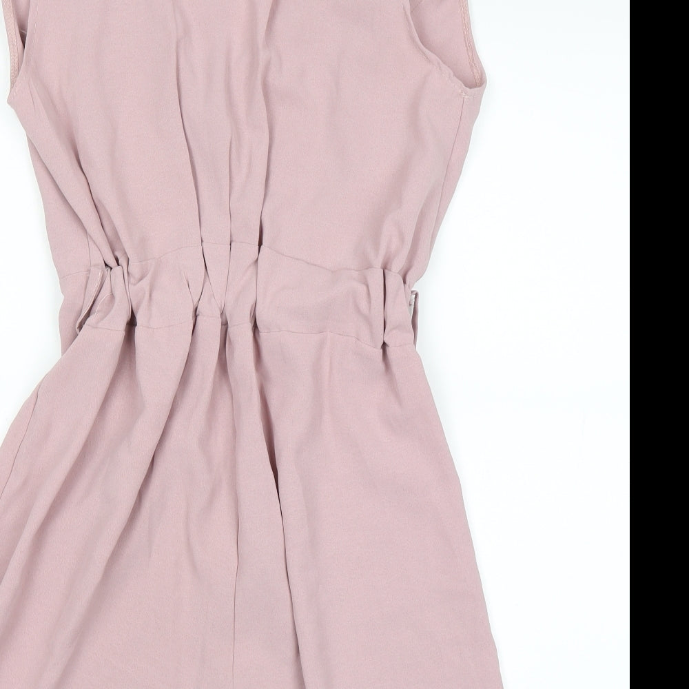I SAW IT FIRST Womens Pink   Bodysuit One-Piece Size L
