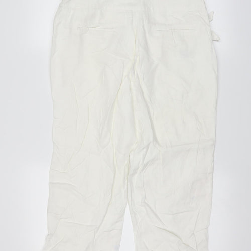 Per Una Womens White   Trousers  Size 12 L20 in
