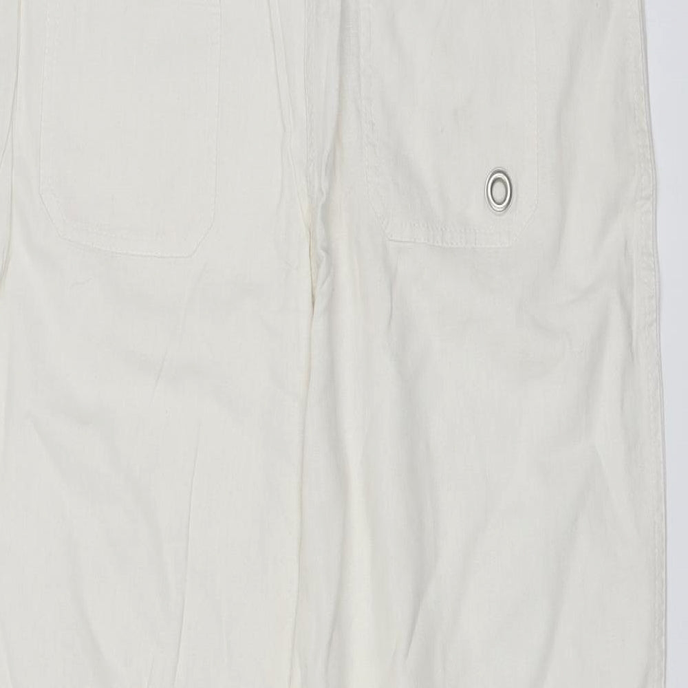 Papaya Womens White   Trousers  Size 14 L28 in