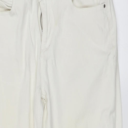 Monsoon Womens White   Straight Jeans Size 12 L23 in