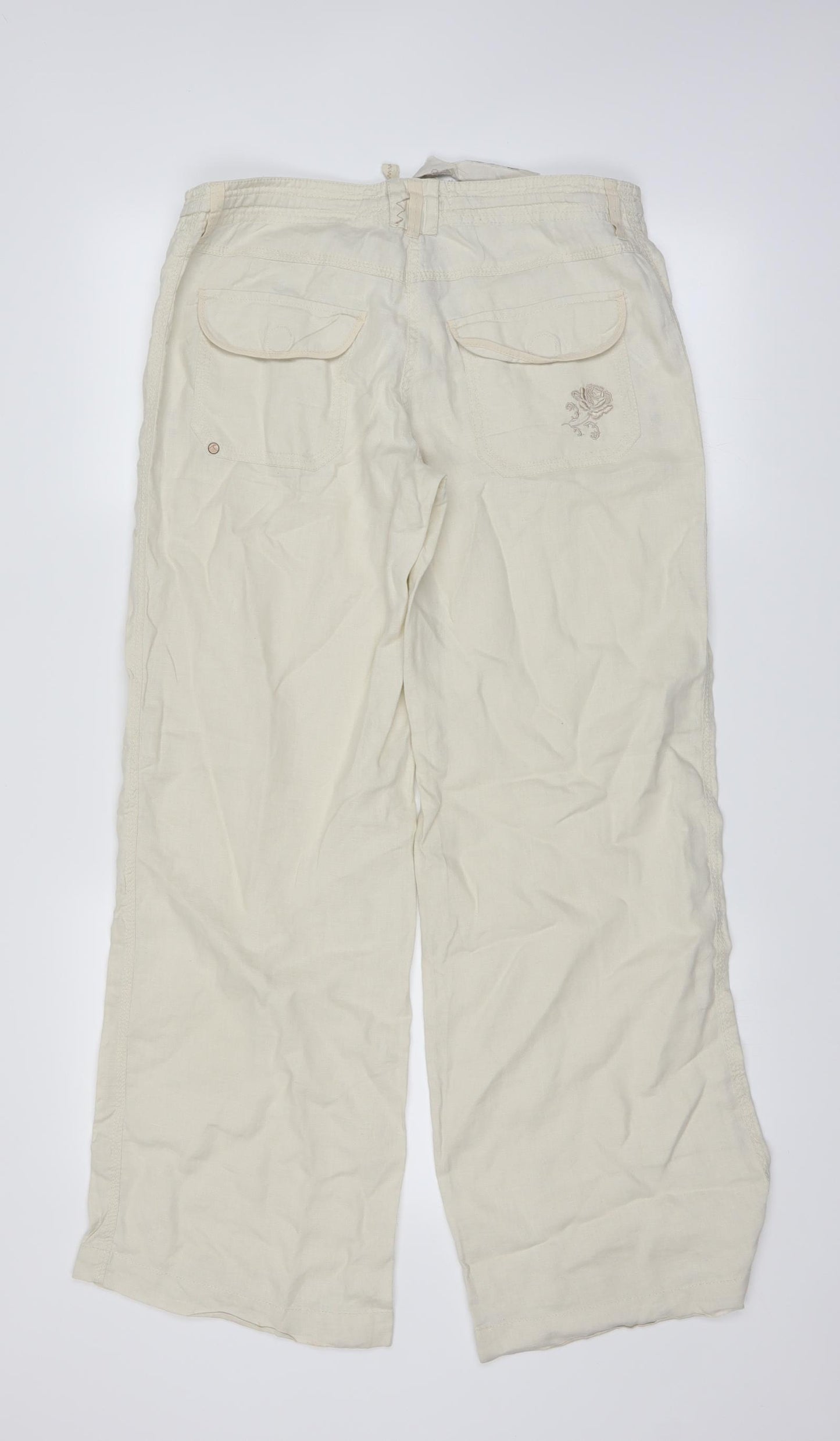 River Island Womens White   Trousers  Size 10 L27 in