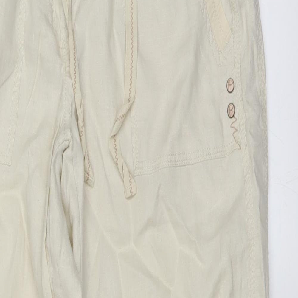 River Island Womens White   Trousers  Size 10 L27 in