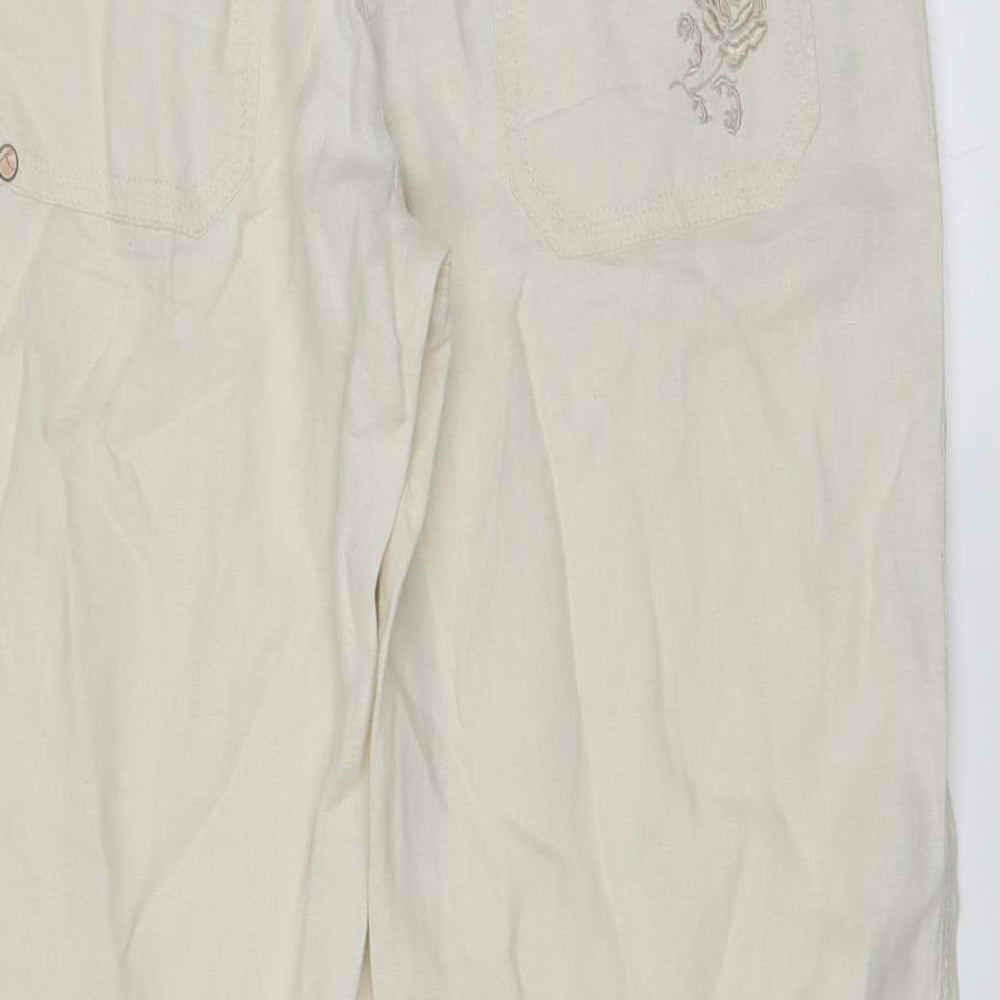 River Island Womens White   Trousers  Size 10 L27 in