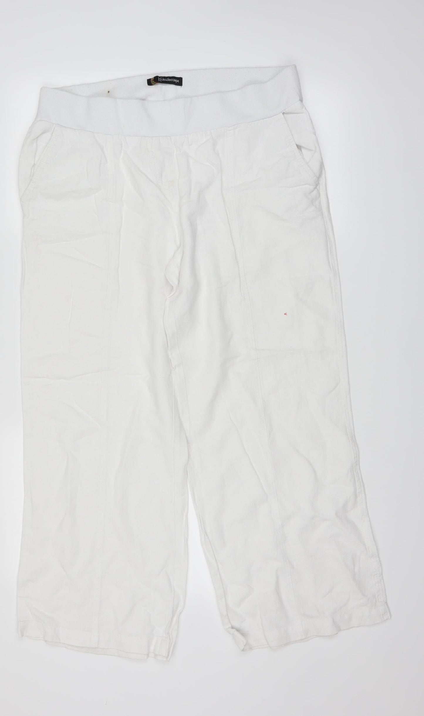 Kaleidoscope Womens White   Trousers  Size 14 L24 in