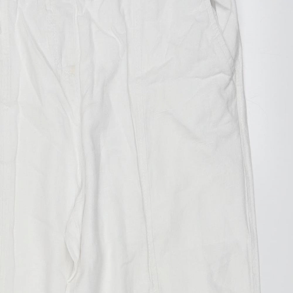 Kaleidoscope Womens White   Trousers  Size 14 L24 in
