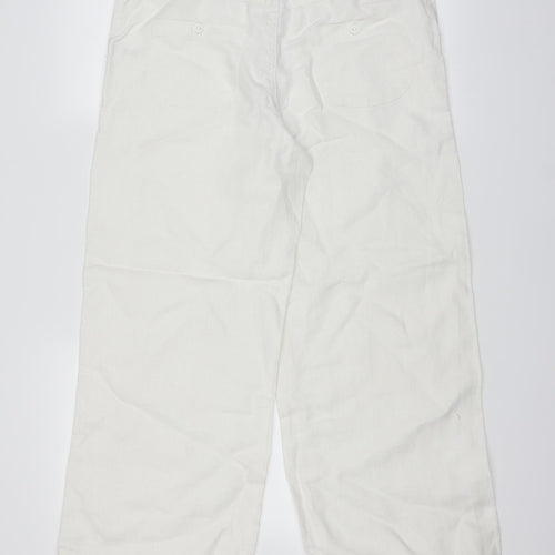 mamas & papas Womens White   Straight Jeans Size 10 L25 in