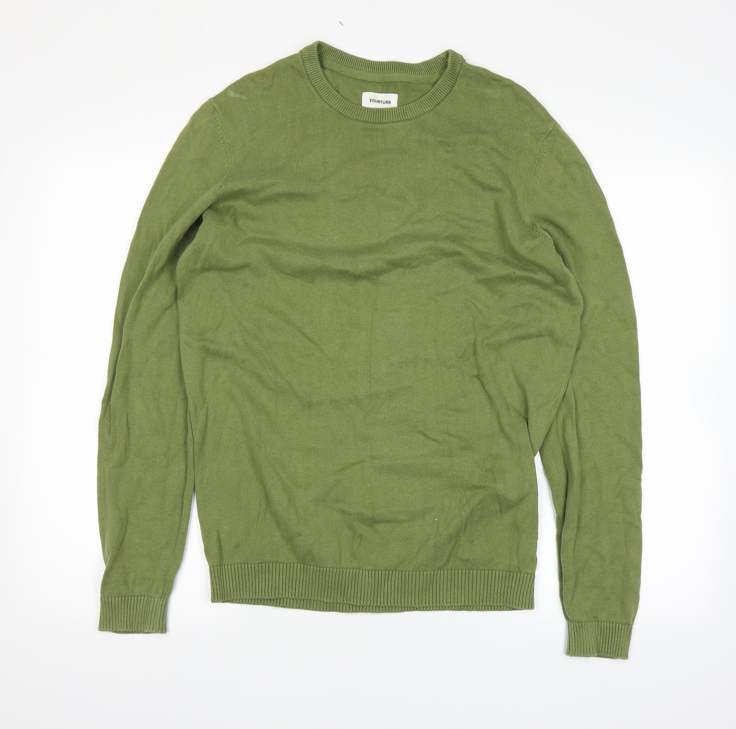 YOURturn Mens Green   Pullover Jumper Size M