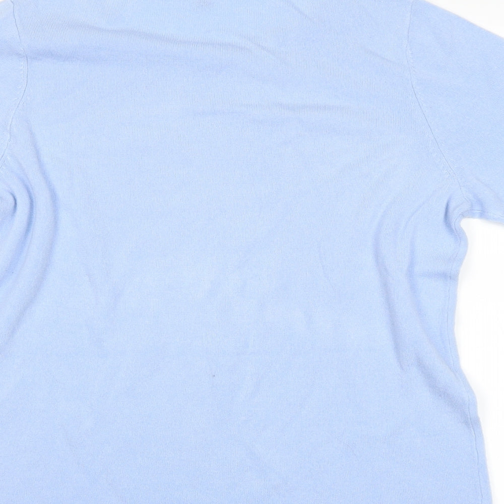 love knitwear Womens Blue   Pullover Jumper Size L