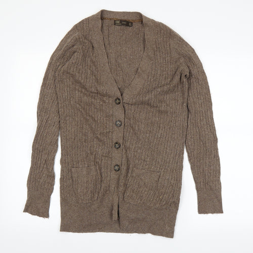 Zara Womens Brown   Cardigan Jumper Size L