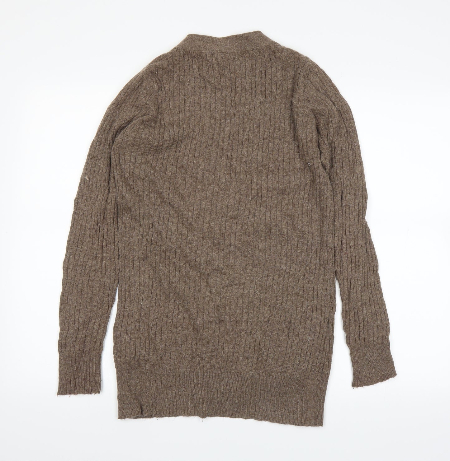 Zara Womens Brown   Cardigan Jumper Size L