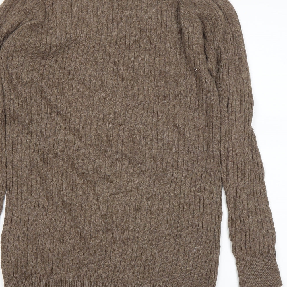 Zara Womens Brown   Cardigan Jumper Size L
