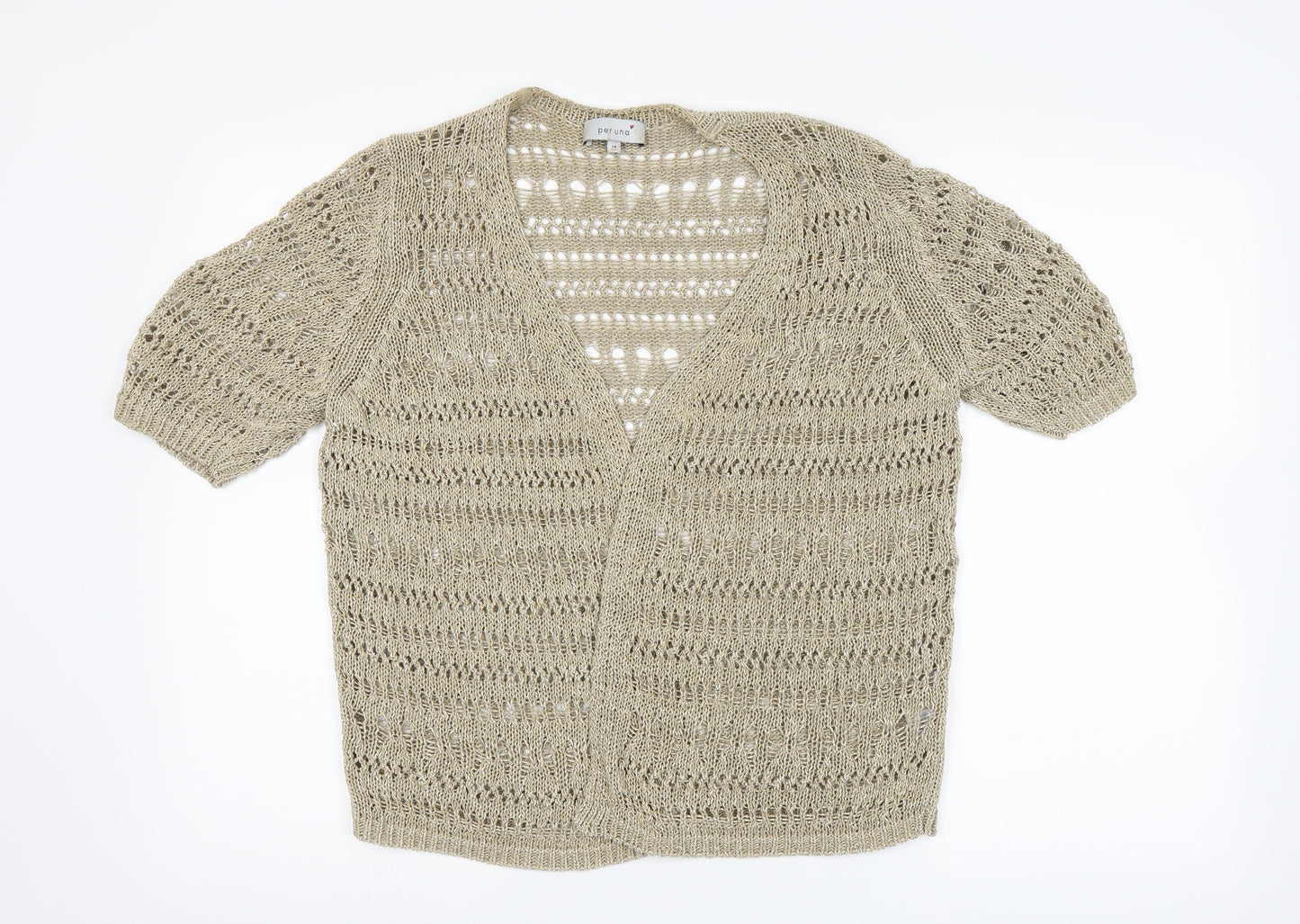 Per Una Womens Brown   Cardigan Jumper Size 14