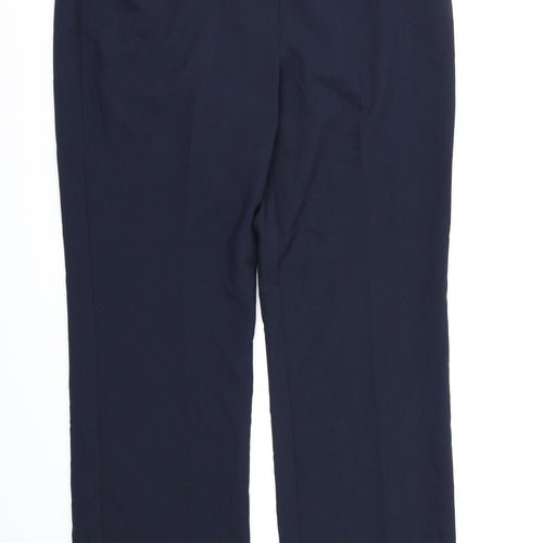 George Womens Blue  Rayon Dress Pants Trousers Size 16 L31 in