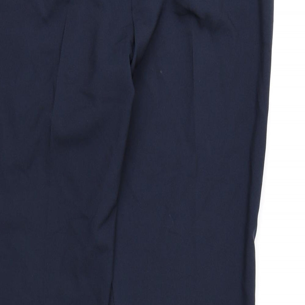 George Womens Blue  Rayon Dress Pants Trousers Size 16 L31 in