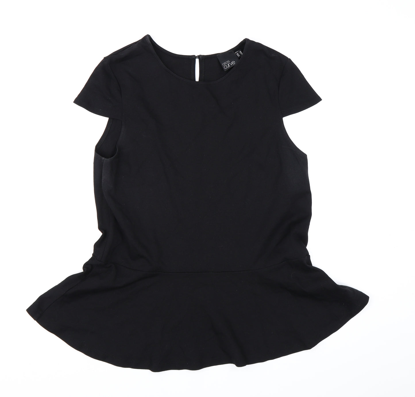 ASOS Curve Womens Black   Basic T-Shirt Size 20