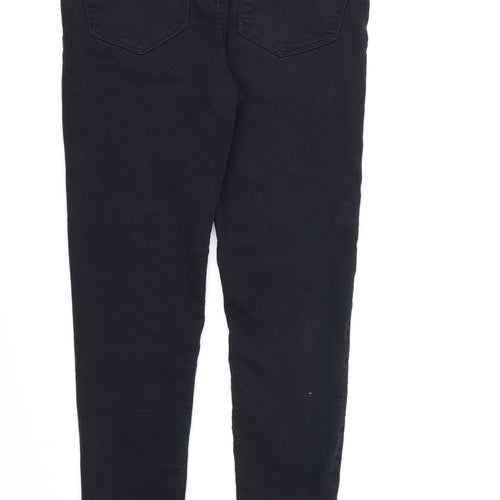 Denim CO. Womens Black  Denim Skinny Jeans Size 12 L24 in