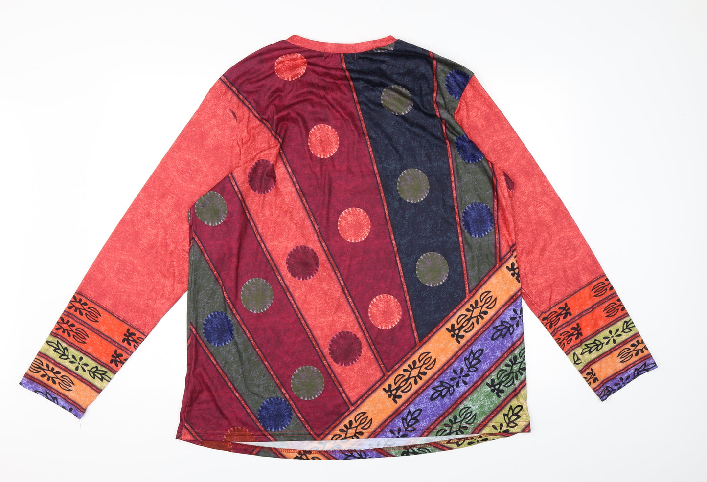 Miss Look Womens Multicoloured Geometric  A-Line  Size M