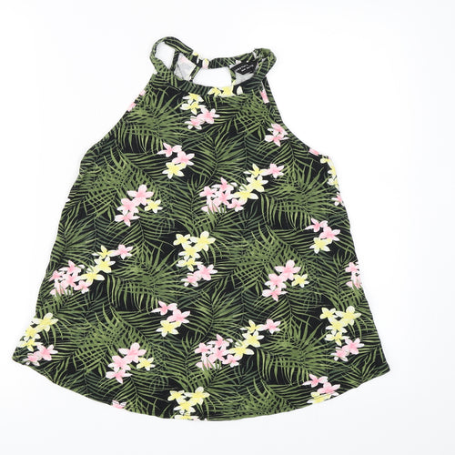 Dorothy Perkins Womens Green Floral  Basic Tank Size 10